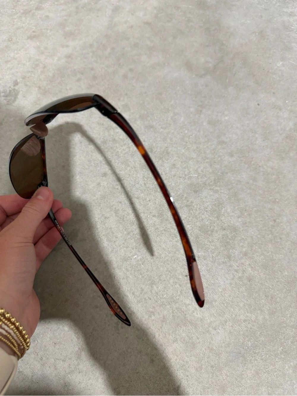 Maui Jim Brown Rimless Men's Sunglasses